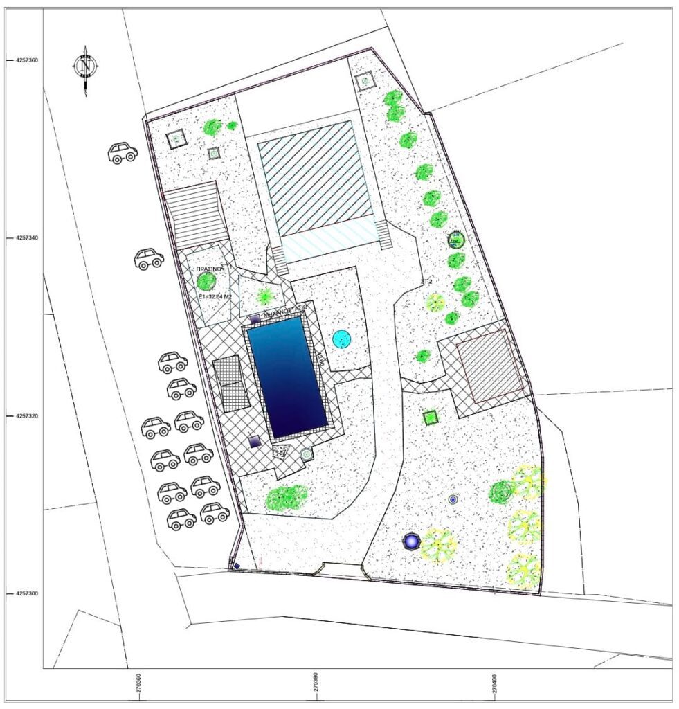 Τοπογραφικό site | Kipos Luxury Villa